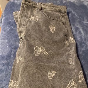 Size 31 Black Butterfly Jeans